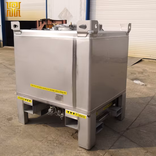 Fourre-tout IBC en acier inoxydable pour diesel/essence/kérosène et autres carburéacteurs